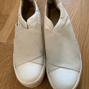 Barneys elastic strap platform sneakers size 9-10